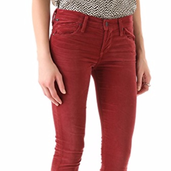 Citizens Of Humanity Pants - Citizens Of Humanity Red Skinny Pants